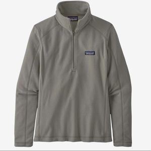 Patagonia Womens Micro D 1/4 Zip Fleece - Feather Gray (small)